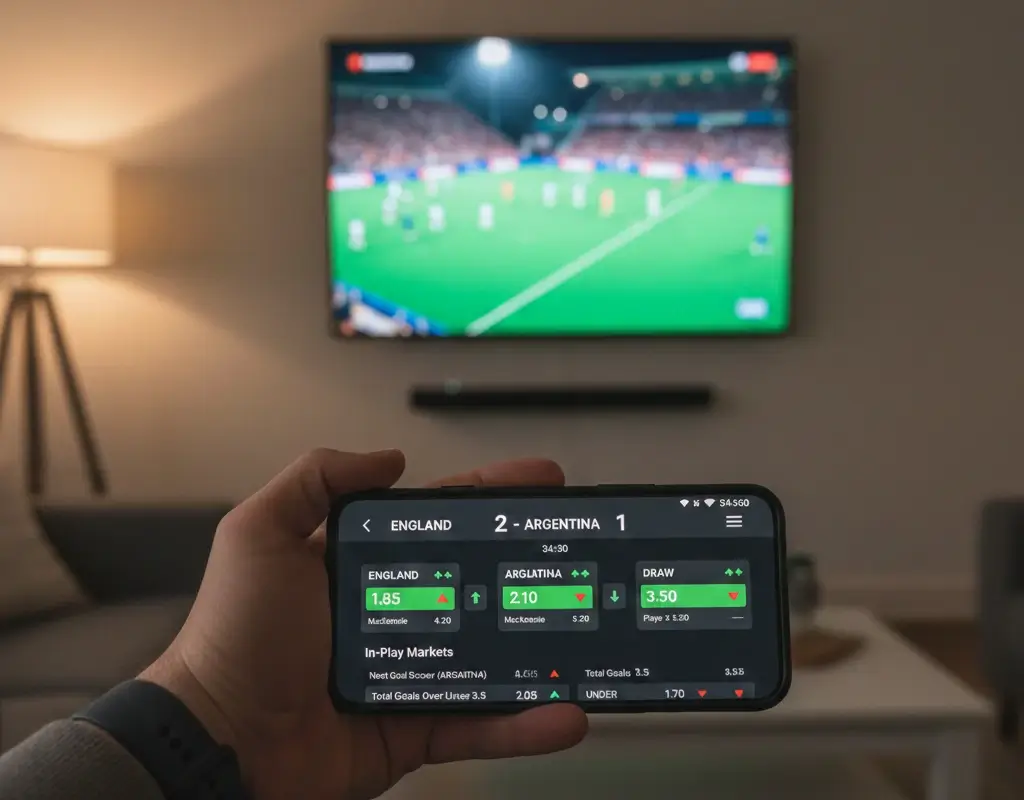 Live wedden op hockey via smartphone app met actuele odds tijdens wedstrijd