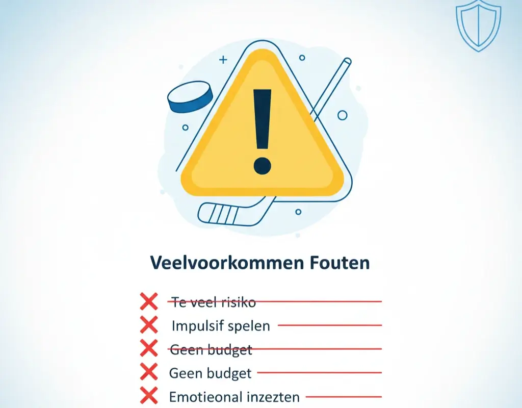 Waarschuwingstekens voor veelgemaakte fouten bij hockey weddenschappen