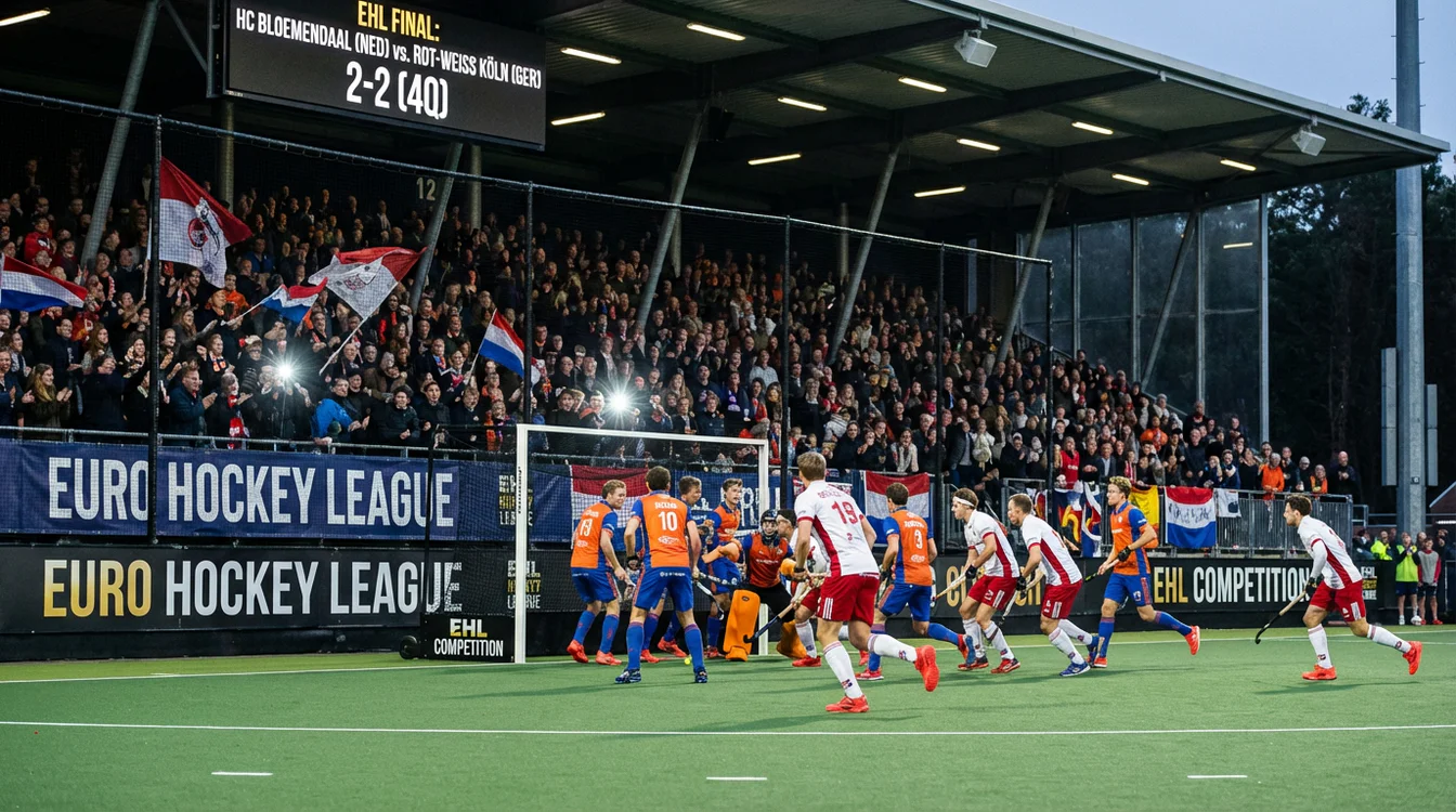 Nederlandse club in Euro Hockey League actie